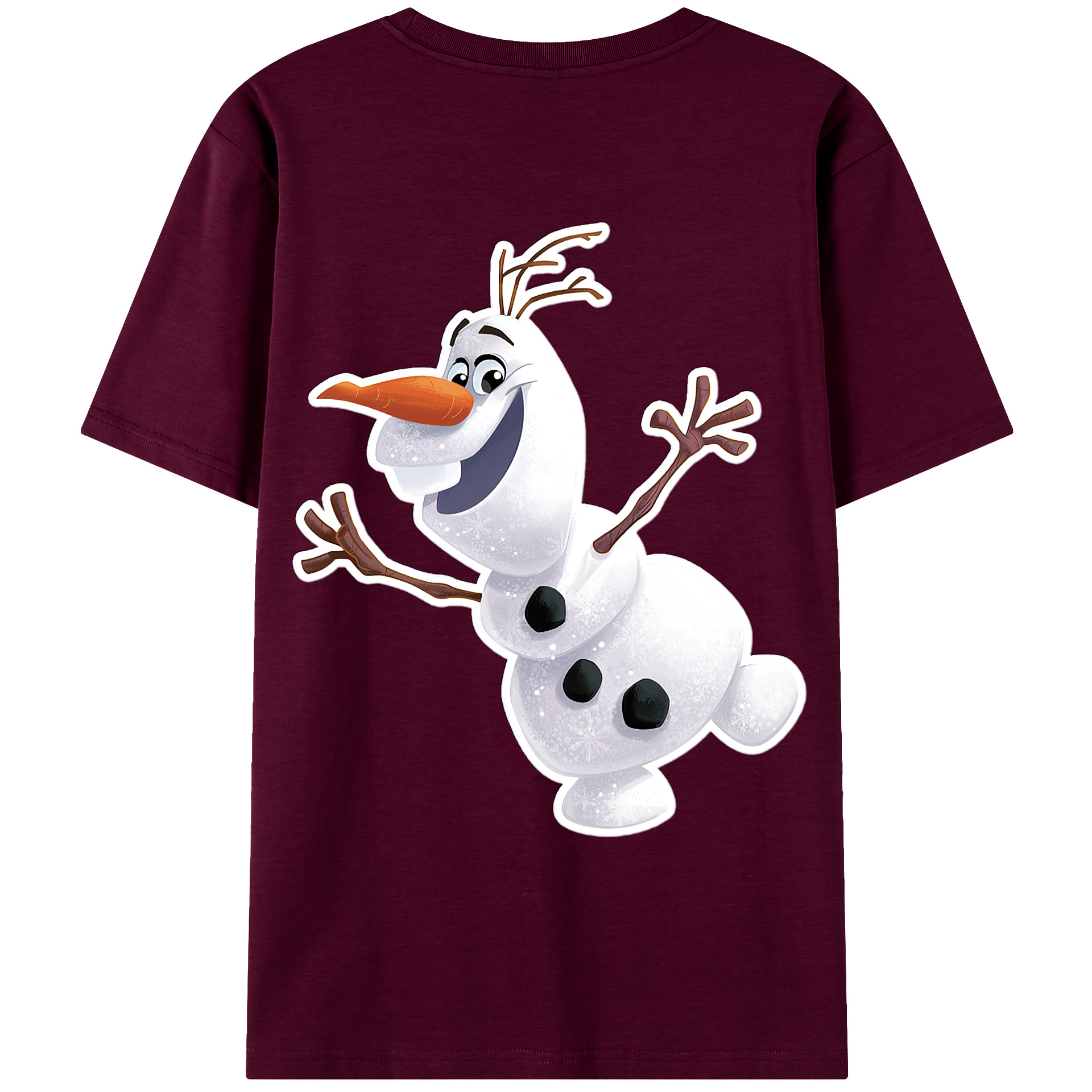 （画像用） アナと雪の女王 アンナ エルサ Frozen Anna Elsa レディース半袖Tシャツ(バックプリント)